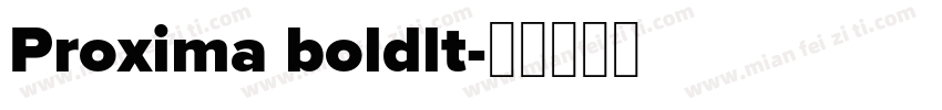 Proxima boldlt字体转换